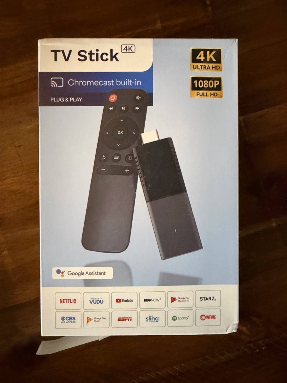 TV Stick 4K with Chromecast Built-in - Black